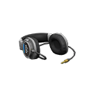 Professional headphones Black & blue Logo Silver