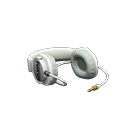 Professional headphones Text logo Logo White