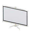 Projection screen White