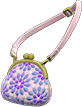 Purple beaded clasp purse