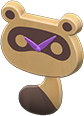 Animal Crossing Raccoon wall clock Image