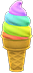 Animal Crossing Rainbow soft serve Image