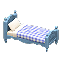 Animal Crossing Ranch bed|Blue gingham Comforter Blue Image