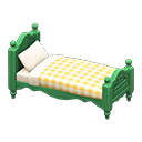 Ranch bed Lemon gingham Comforter Green