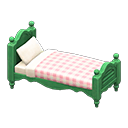 Ranch bed Pink gingham Comforter Green
