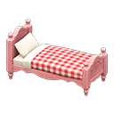 Ranch bed Red gingham Comforter Pink