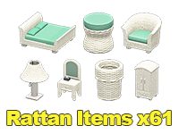 Rattan Items x61