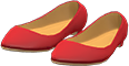 Red basic pumps