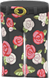 Animal Crossing Red roses on black rose-print slacks Image