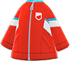 Red windbreaker