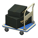 Rolling cart Black Box style Blue