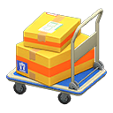 Rolling cart Yellow Box style Blue