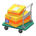 Rolling cart Yellow Box style Green