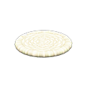 Round pillow White