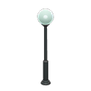 Animal Crossing Round streetlight|Black Image
