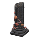 Animal Crossing Ruined broken pillar|Black Image