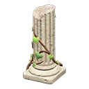 Ruined broken pillar Ivory