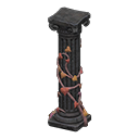 Animal Crossing Ruined decorated pillar|Black Image