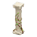 Ruined decorated pillar Ivory