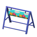 Animal Crossing Safety barrier|Flower meadow Board Blue Image