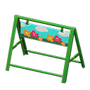 Safety barrier Flower meadow Board Green