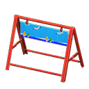 Safety barrier Seaside Board Red