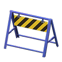 Safety barrier Tiger stripes Board Blue