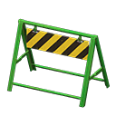 Safety barrier Tiger stripes Board Green