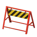 Safety barrier Tiger stripes Board Red