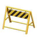 Safety barrier Tiger stripes Board Yellow
