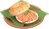 Animal Crossing Salmon bagel sandwich Image