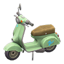 Scooter Blue text Sticker Green