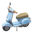 Scooter Blue text Sticker Light blue