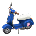 Scooter Flower Sticker Blue