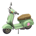 Scooter Flower Sticker Green