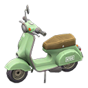 Scooter White text Sticker Green