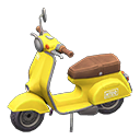 Scooter White text Sticker Yellow