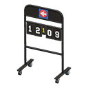 Animal Crossing Scoreboard|Black Score color Black Image