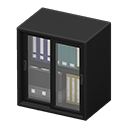 Animal Crossing Short file cabinet|Black Image