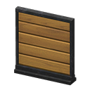Short simple panel Horizontal planks Panel Black