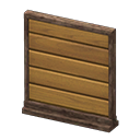 Short simple panel Horizontal planks Panel Dark brown