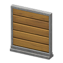 Short simple panel Horizontal planks Panel Gray