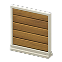 Short simple panel Horizontal planks Panel White