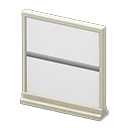 Short simple panel Lined Panel White