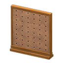 Short simple panel Pegboard Panel Brown