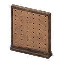 Short simple panel Pegboard Panel Dark brown