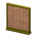Short simple panel Pegboard Panel Gold