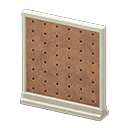 Short simple panel Pegboard Panel White