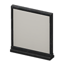 Short simple panel Plain Panel Black