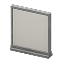 Short simple panel Plain Panel Gray